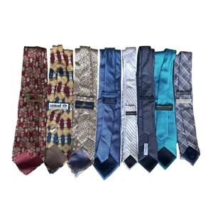 8 NWOT Silk Ties Boston Traders Georgio Brutini DICORI Express Men’s Neckties